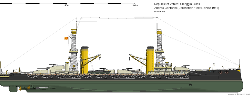 BC Andrea Contarini 1911 Fleet Review