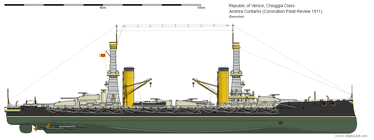 BC Andrea Contarini 1911 Fleet Review