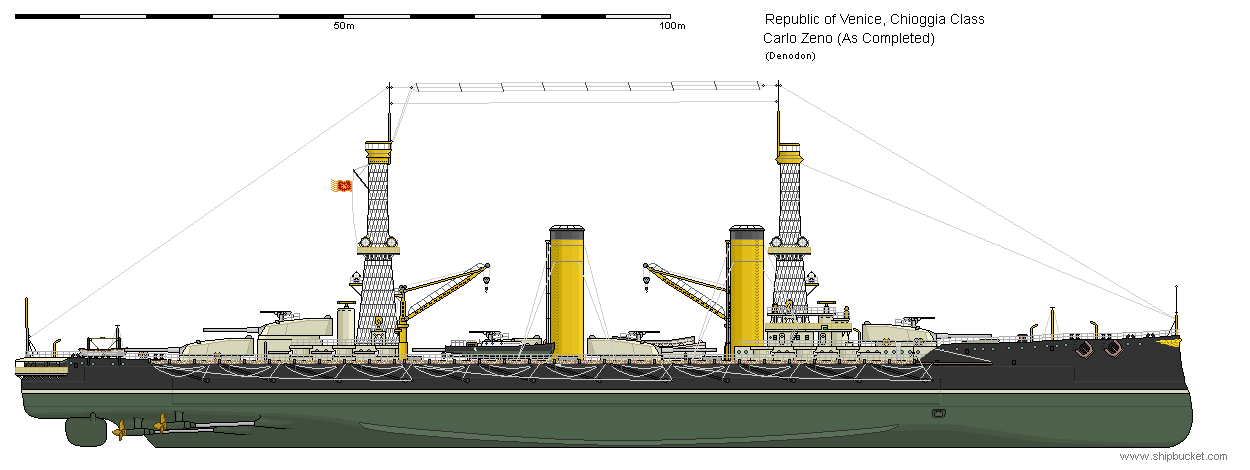 Battlecruiser Carlo Zeno as Completed