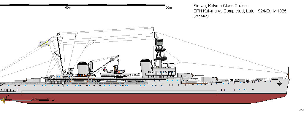 SRN Kolyma as Completed Late 1924/Early 1925