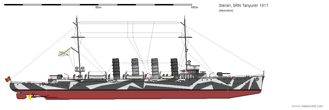 CL Tanyurer with WW1 Dazzle Camo 1917